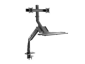 Gas Spring Floating Sit-Stand Converter Ergonomic Mount